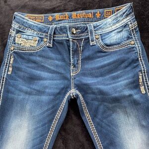 Rock Revival Jeans- Dark wash- like NEW
